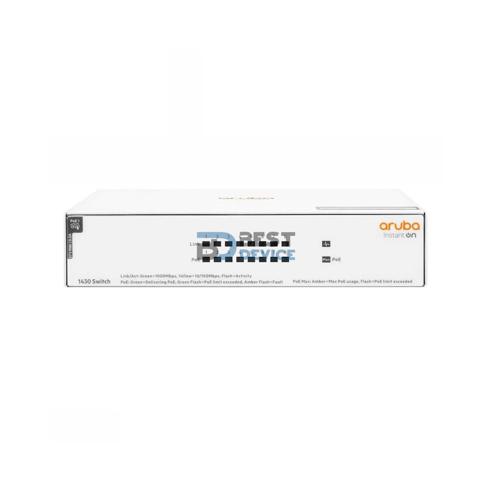 SWITCH HPE ARUBA ION 1430 8G POE 64W R8R46A SWITCH HPE ARUBA ION 1430 8G POE 64W R8R46A