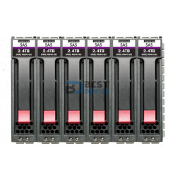CONJUNTO DE SEIS PAQUETES DE DISCOS DUROS HPE MSA 14.4T SAS 10K SFF R0Q67A