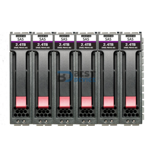 CONJUNTO DE SEIS PAQUETES DE DISCOS DUROS HPE MSA 14.4T SAS 10K SFF R0Q67A