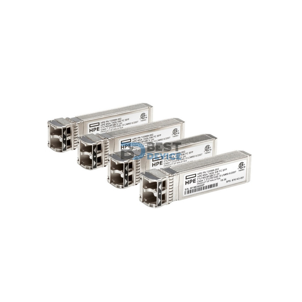 HPE MSA 16Gb SW FC SFP 4PK XCVR (C8R24B) HPE MSA 16Gb SW FC SFP 4PK XCVR (C8R24B)