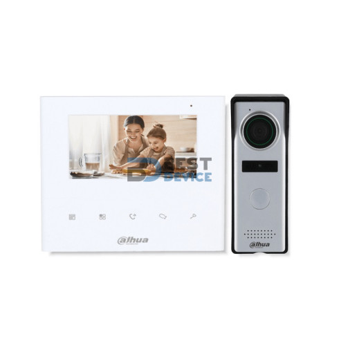 KIT VIDEOPORTERO DAHUA KTA04 PANTALLA 4.3"+INTERCO