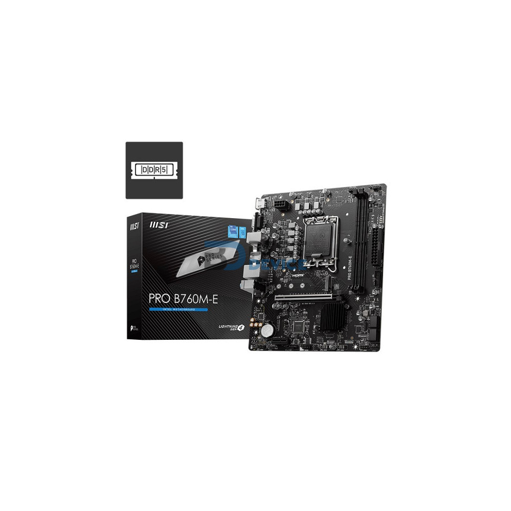 PLACA MADRE MSI PRO B760M-E LGA1700 DDR5 PLACA MADRE MSI PRO B760M-E LGA1700 DDR5