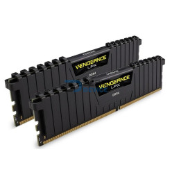 MEMORIA RAM CORSAIR DDR4 16GB 2400 MHZ VENGEANCE LPX 2X8 NEGRO