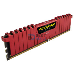 MEMORIA RAM CORSAIR DDR4 16GB 2400 MHZ VENGEANCE LPX 2X8 ROJO
