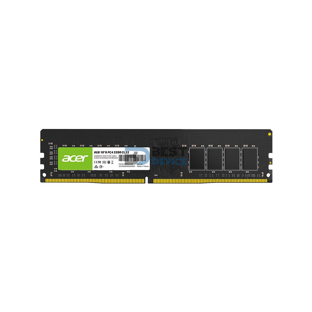 MEMORIA RAM ACER DDR4 8GB 3200 MHZ MEMORIA RAM ACER DDR4 8GB 3200 MHZ