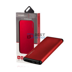 CARGADOR PORTÁTIL ARGOMTECH ARG-PB-1150RD 12000 MAH ROJO
