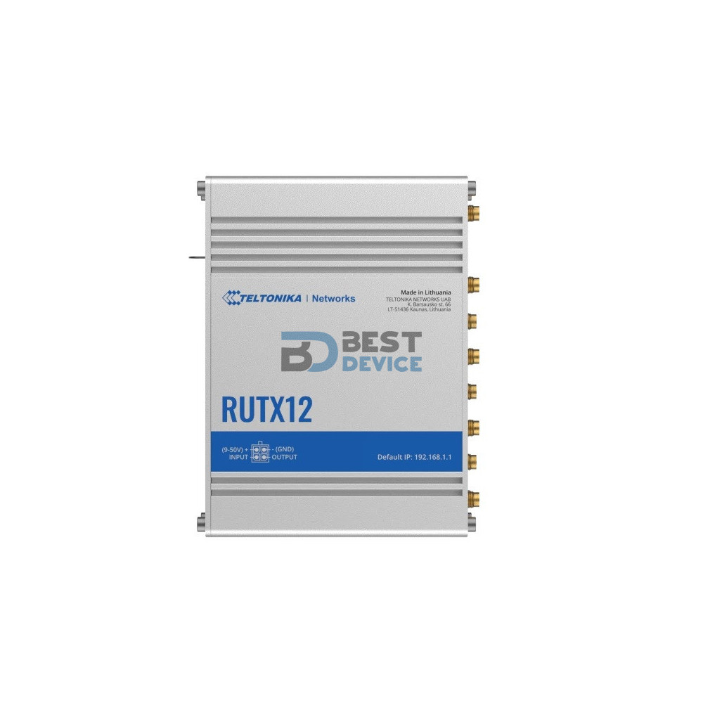 ROUTER CELULAR INDUSTRIAL TELTONIKA RUTX12 5G 2SIM ROUTER CELULAR INDUSTRIAL TELTONIKA RUTX12 5G 2SIM
