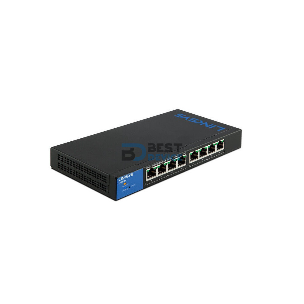 SWITCH LINKSYS LGS308P 8PORT BUSINESS SMART SWITCH LINKSYS LGS308P 8PORT BUSINESS SMART
