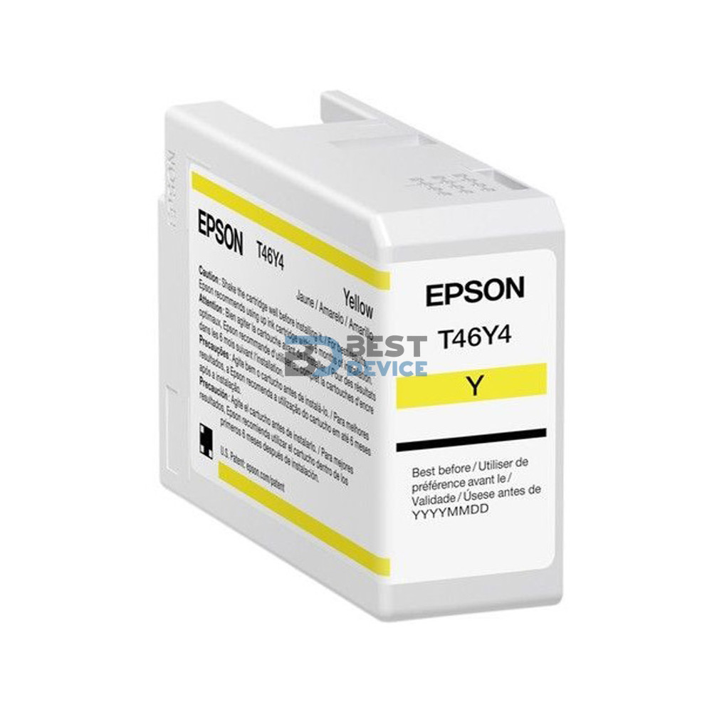 TINTA EPSON T46Y400 ULTRACHROME PRO 10 YELLOW 50 ML TINTA EPSON T46Y400 ULTRACHROME PRO 10 YELLOW 50 ML