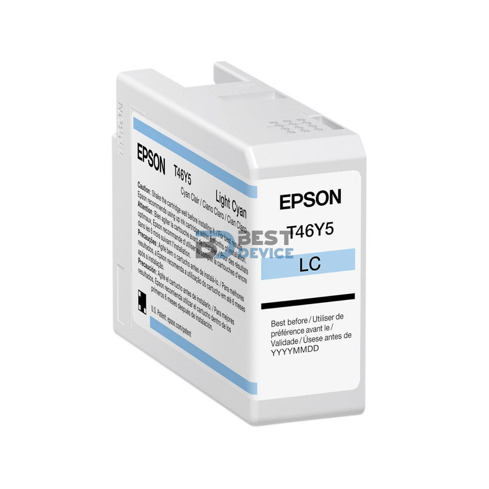 TINTA EPSON T46Y500 ULTRACHROME PRO 10 LIGHT CYAN 50 ML TINTA EPSON T46Y500 ULTRACHROME PRO 10 LIGHT CYAN 50 ML