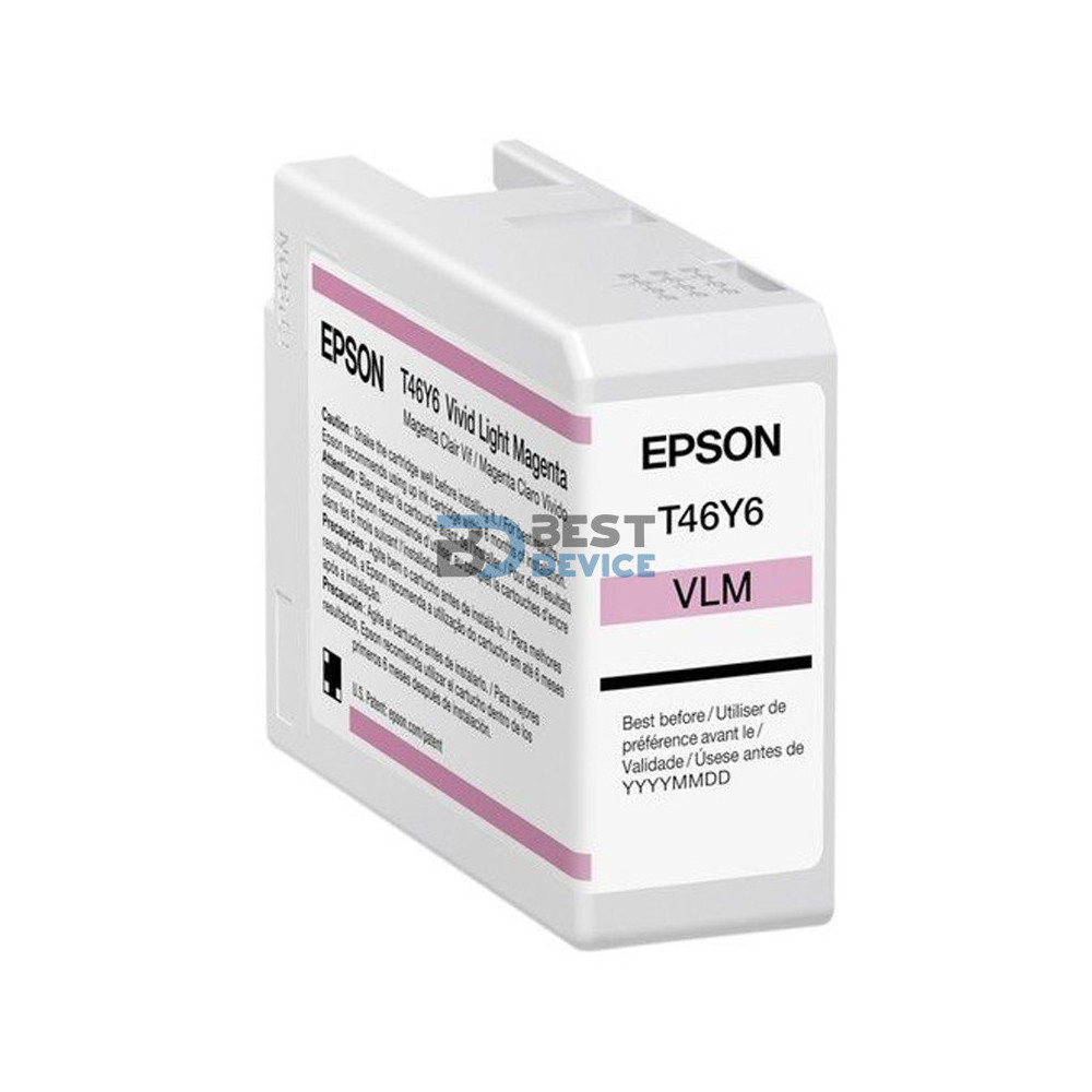 TINTA EPSON T46Y600 ULTRACHROME PRO 10 VIVID LIGHT MAGENTA 50 ML TINTA EPSON T46Y600 ULTRACHROME PRO 10 VIVID LIGHT MAGENTA 50 ML