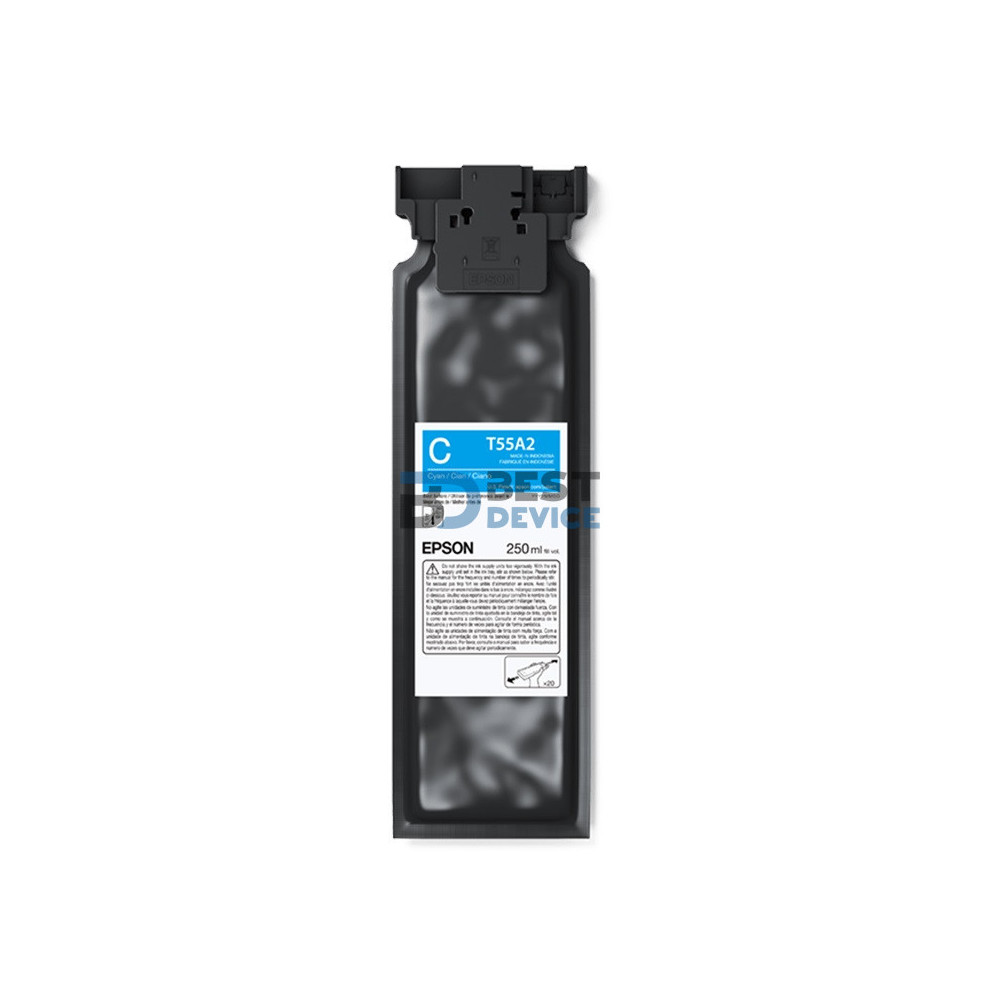 TINTA EPSON T55A220 F1070 ULTRACHROME DG2 CYAN 250ML TINTA EPSON T55A220 F1070 ULTRACHROME DG2 CYAN 250ML