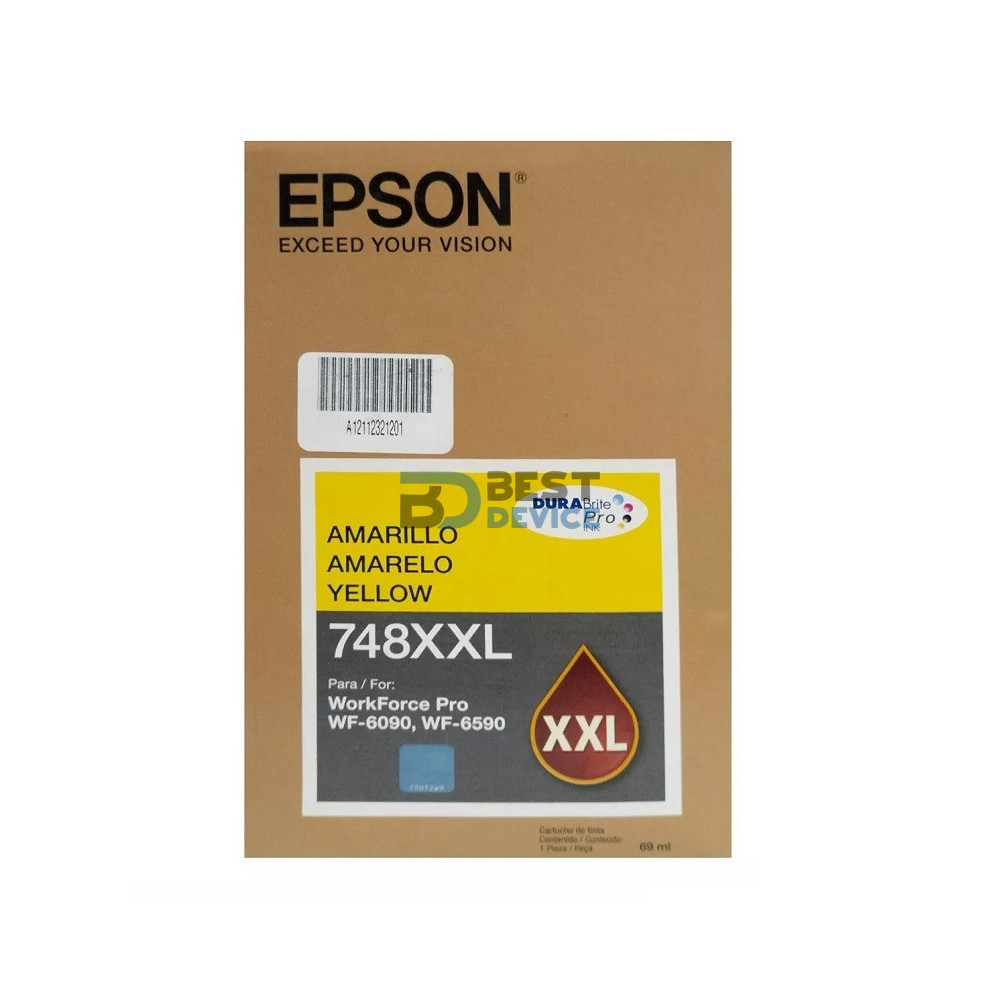TINTA EPSON T748XXL420-A AMARILLO (WF-6090/6590) TINTA EPSON T748XXL420-A AMARILLO (WF-6090/6590)