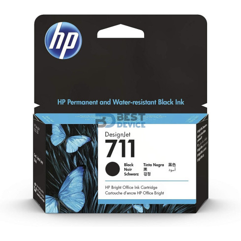TINTA HP CZ129A 711 NEGRO T120/T520