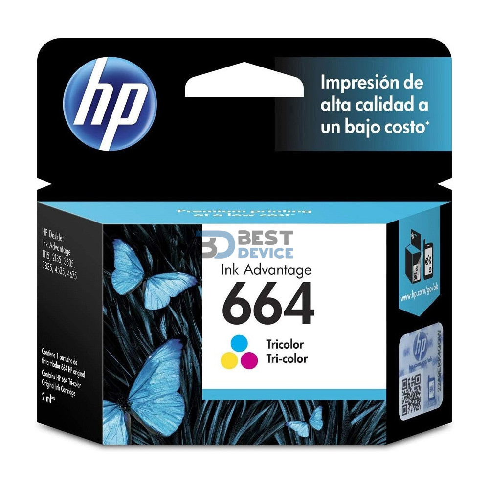 TINTA HP F6V28AL 664 COLOR TINTA HP F6V28AL 664 COLOR