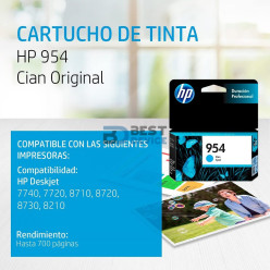 TINTA HP L0S50AL 954 CYAN (IMPRESORA HP 8710)