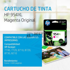 TINTA HP L0S65AL 954XL MAGENTA (IMPRESORA HP 8710)