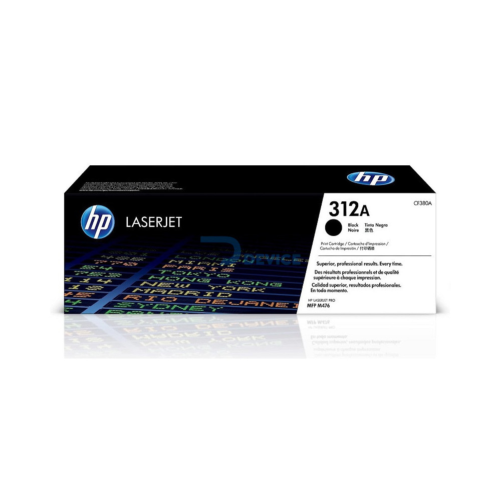 TONER HP CF380A (312A) NEGRO TONER HP CF380A (312A) NEGRO