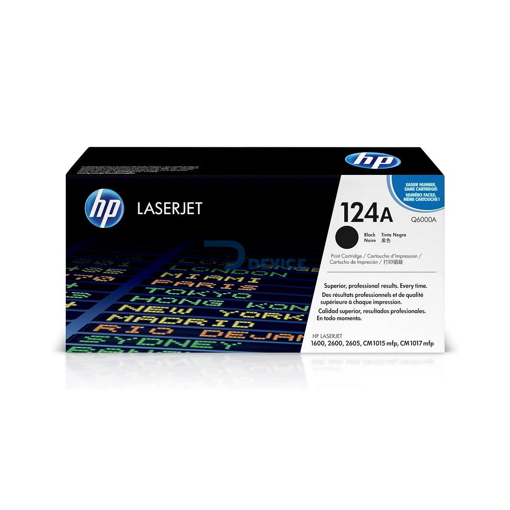 TONER HP Q6000A (124A) NEGRO TONER HP Q6000A (124A) NEGRO