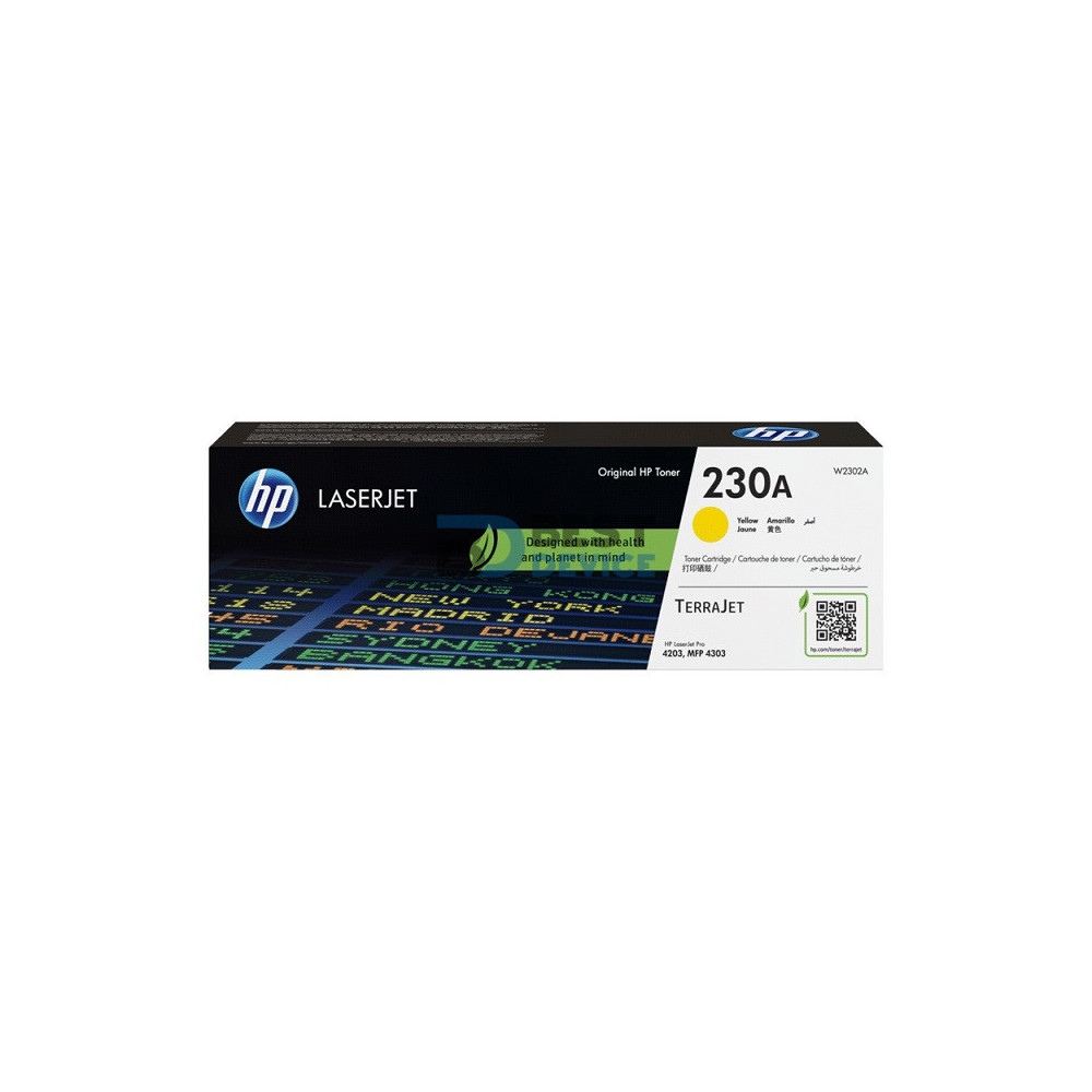 TONER HP W2302A (230A) YELLOW (4203DW/4303fDW) TONER HP W2302A (230A) YELLOW (4203DW/4303fDW)