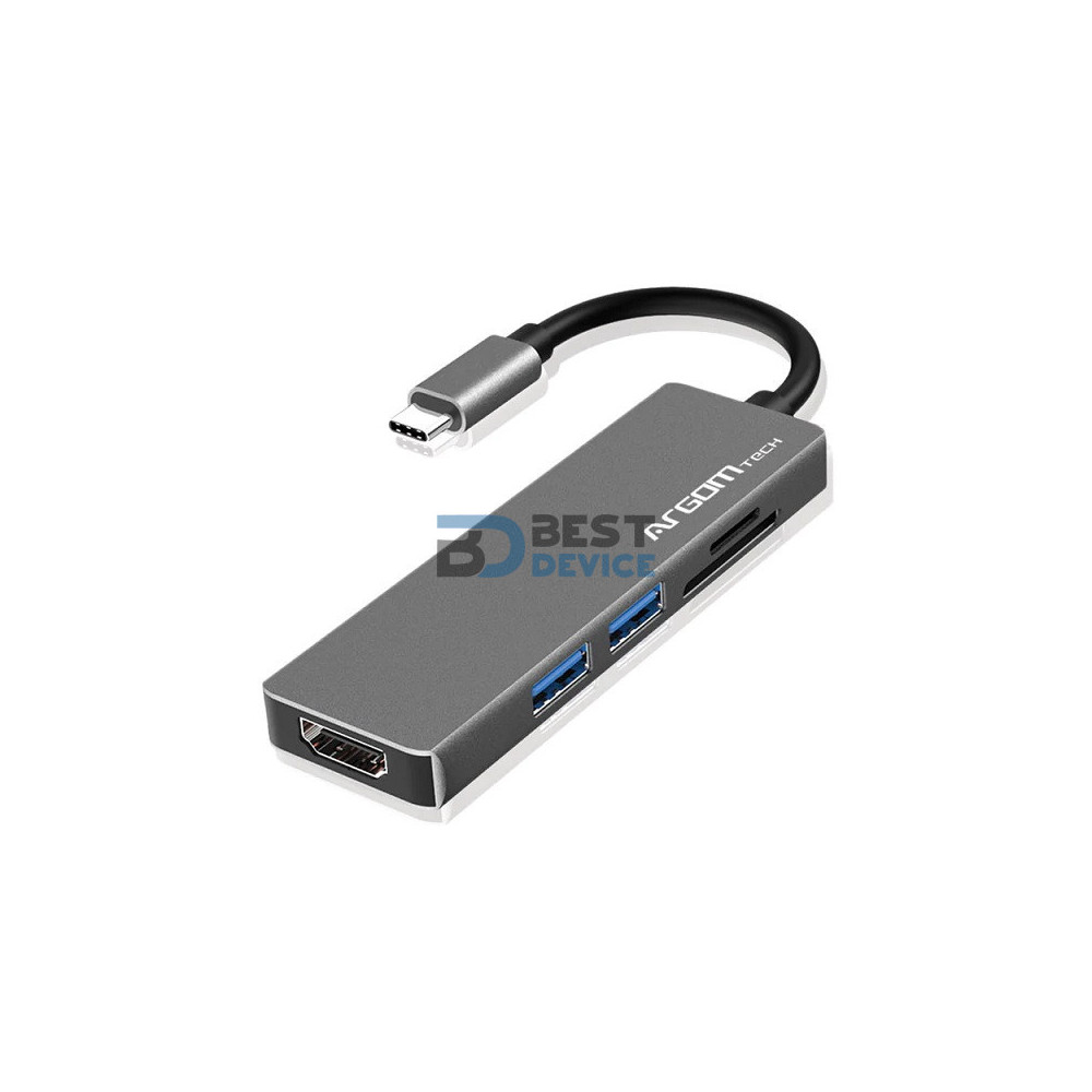 ADAPTADOR ARGOMTECH ARG-UB-0183 5 EN 1 TIPO C ADAPTADOR ARGOMTECH ARG-UB-0183 5 EN 1 TIPO C