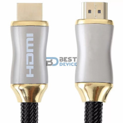 CABLE ARGOMTECH ARG-CB-1920 HDMI A HDMI TRENZADO 3M DORADO