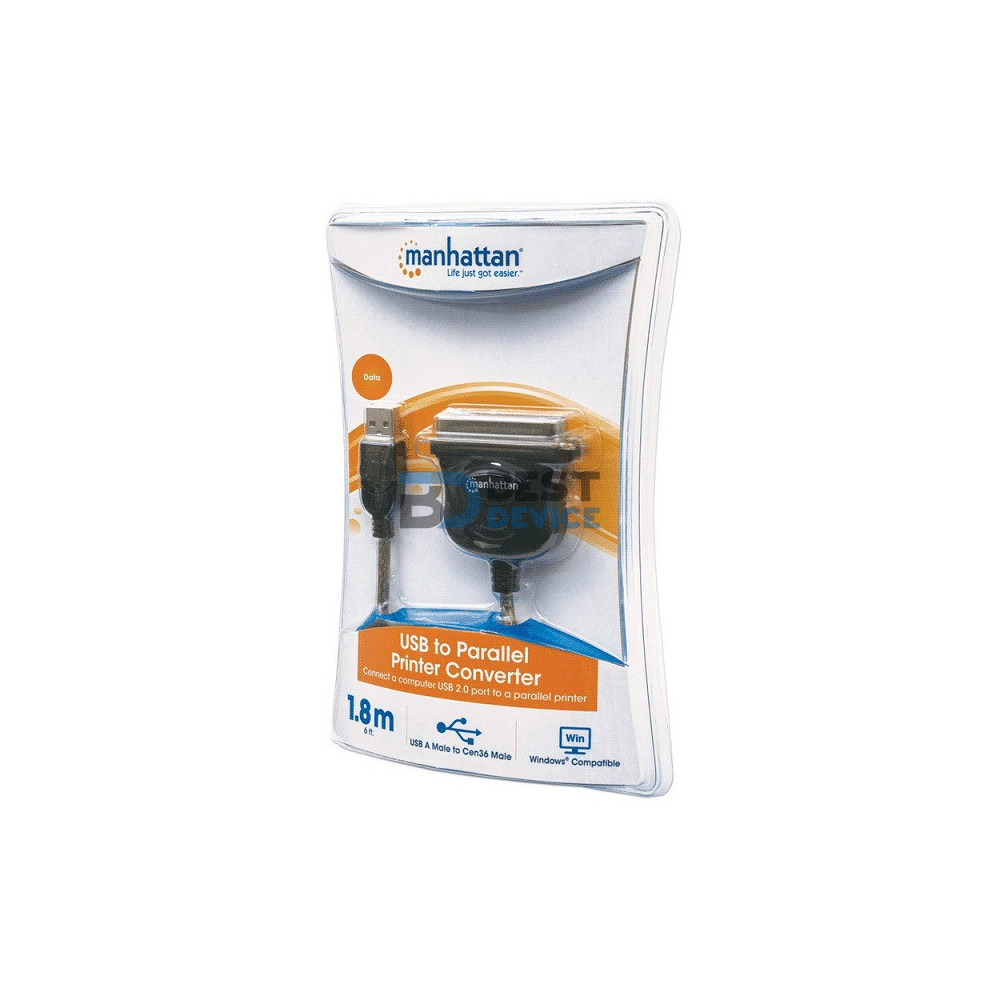 CABLE CONVERSOR MANHATTAN USB/PARALELO 1.8MTS