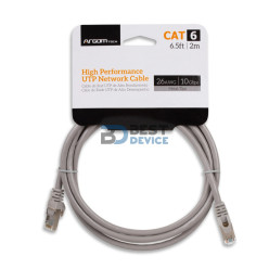 CABLE DE RED CAT6 ARGOMTECH ARG-CB-1553 2M PUNTA METAL