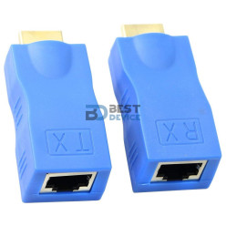 ADAPTADOR HDMI EXTENSOR 3D 30MTS A RJ45