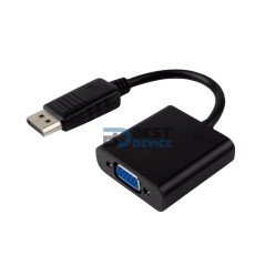 CABLE ADAPTADOR DISPLAY PORT MACHO A VGA HEMBRA