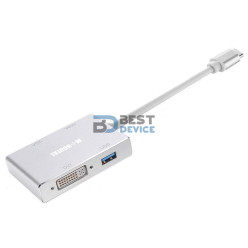 CABLE ADAPTADOR TIPO C A DVI/USB 3.0/HDMI/VGA