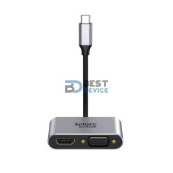 CABLE ADAPTADOR TIPO-C A HDMI/VGA