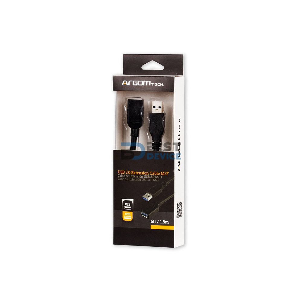CABLE EXTENSOR ARGOMTECH ARG-CB-0046 USB IN/OUT 3.0 CABLE EXTENSOR ARGOMTECH ARG-CB-0046 USB IN/OUT 3.0