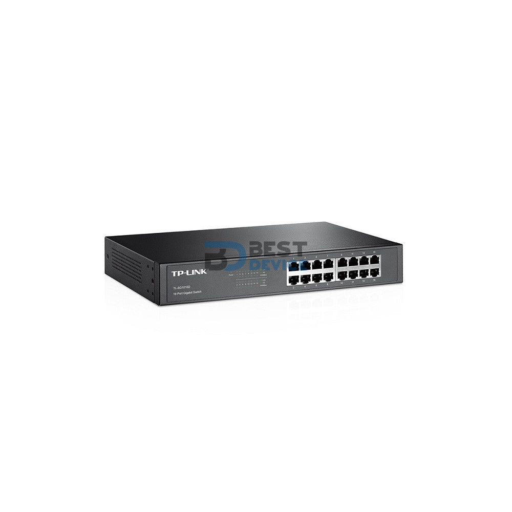 HUB SWITCH TP-LINK 16 G-LAN TL-SG1016D RACK
