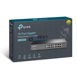HUB SWITCH TP-LINK 16 G-LAN TL-SG1016D RACK