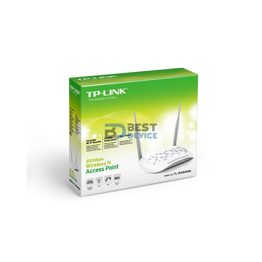 PUNTO DE ACCESO TP-LINK W TL-WA801ND 300MBPS