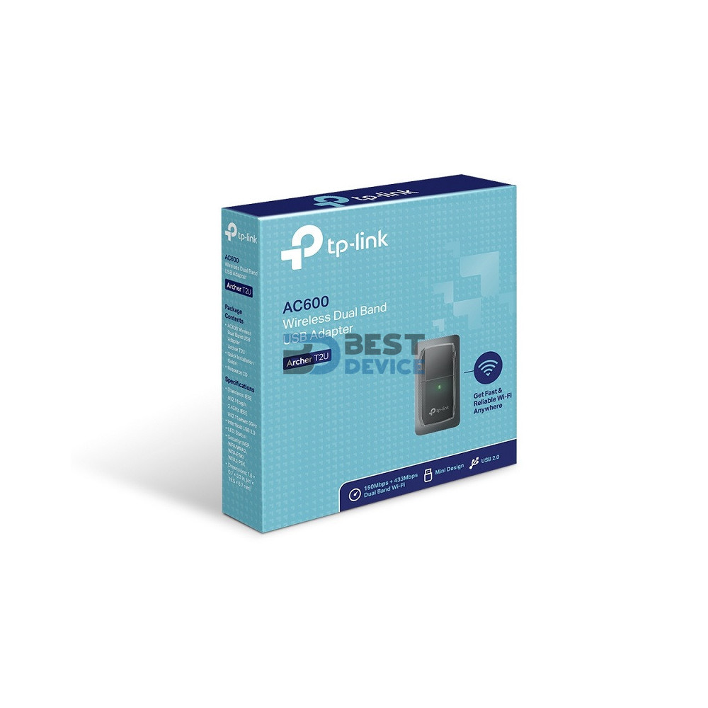ADAPTADOR TP-LINK W NE USB T2U AC600 MINI DUAL BAND ADAPTADOR TP-LINK W NE USB T2U AC600 MINI DUAL BAND