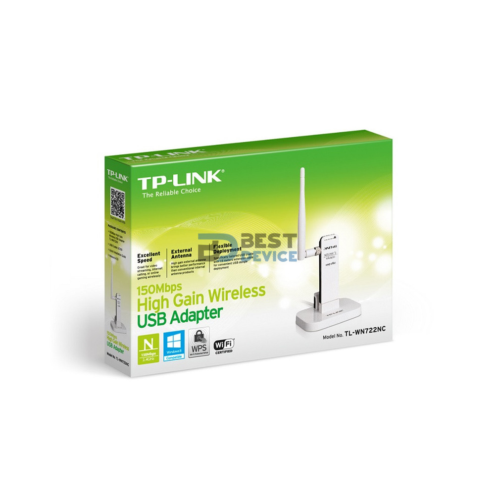 ADAPTADOR TP-LINK W NE USB TL-WN722NC 150MBPS ADAPTADOR TP-LINK W NE USB TL-WN722NC 150MBPS
