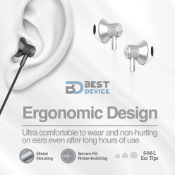 AURICULAR ARGOMTECH ARG-HS-2032BK TIPO-C MIC NEGRO