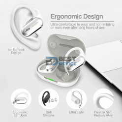 AURICULAR ARGOMTECH ARG-HS-5090WT E90 TIPO-C BLANCO/RES AGUA