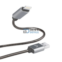 CABLE ARGOMTECH ARG-CB-0027GR LIGHTNING USB 2.0 METAL