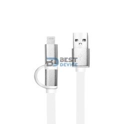 CABLE ARGOMTECH ARG-CB-0058 LIGHTNING+MICRO USB 2.0