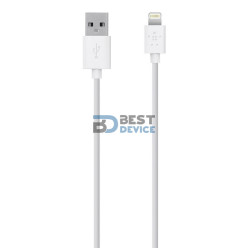 CABLE BELKIN iOS USB-A LIGHT 10" F8J023BT3M-WHT