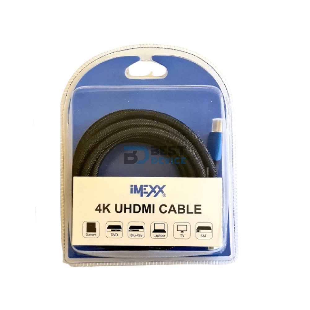 CABLE UHDMI 3MTS 4K IMEXX (IME-19501) CABLE UHDMI 3MTS 4K IMEXX (IME-19501)