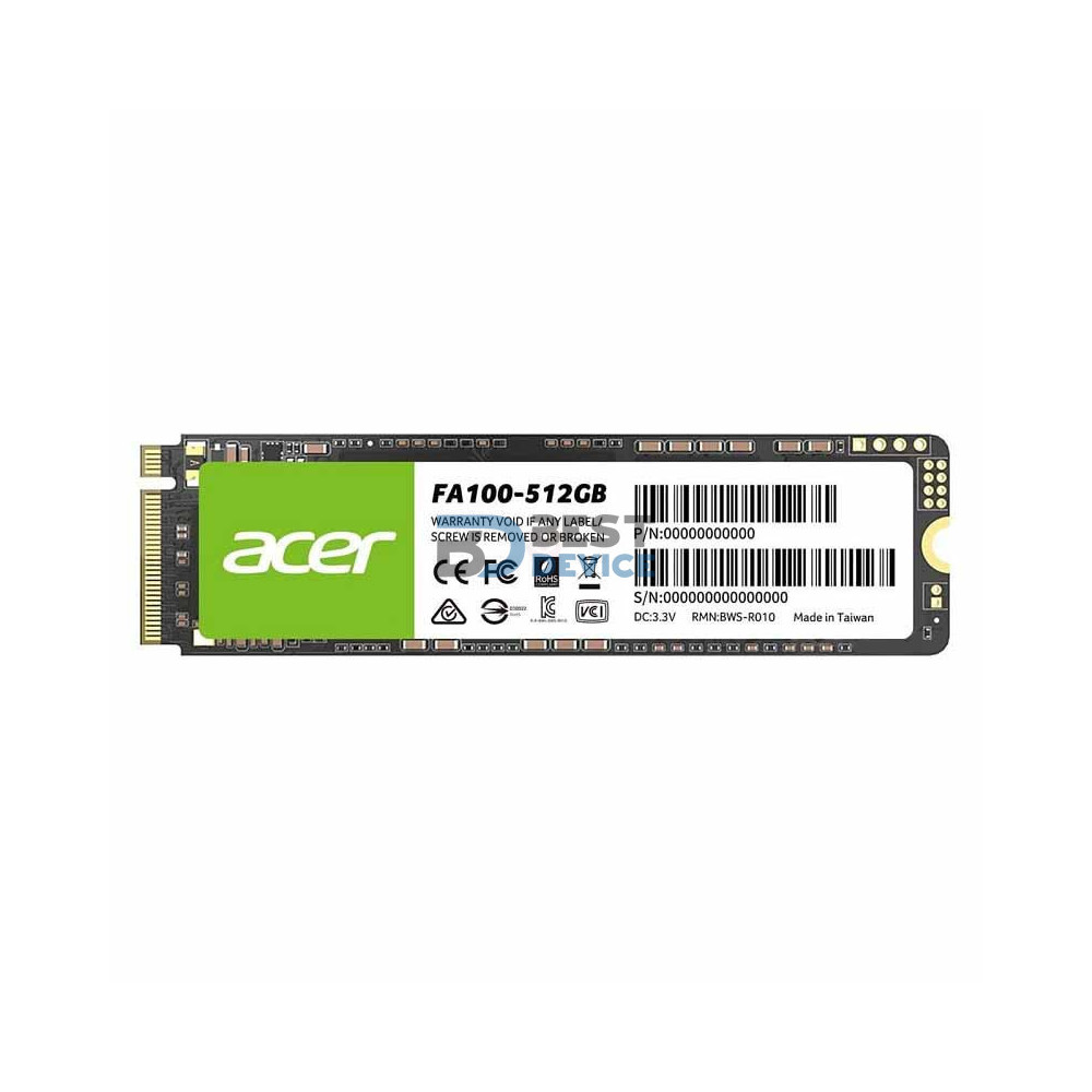 SSD ACER 512GB FA100-512GB PCIe M.2 SSD ACER 512GB FA100-512GB PCIe M.2