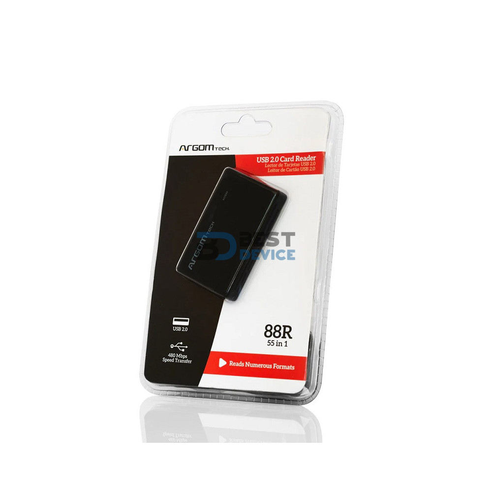 LECTOR DE TARJETA ARGOMTECH ARG-CR-0088 UNIVERSAL 55 EN 1 LECTOR DE TARJETA ARGOMTECH ARG-CR-0088 UNIVERSAL 55 EN 1