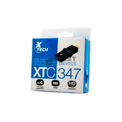 ADAPTADOR XTECH HDMI MACHO A HDMI HEMBRA XTC-347 1080P NEGRO