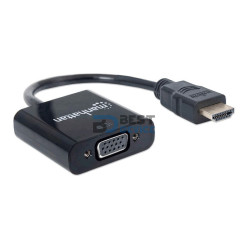 ADAPTADOR MANHATTAN HDMI-VGA 151436 FHD BLISTER NEGRO