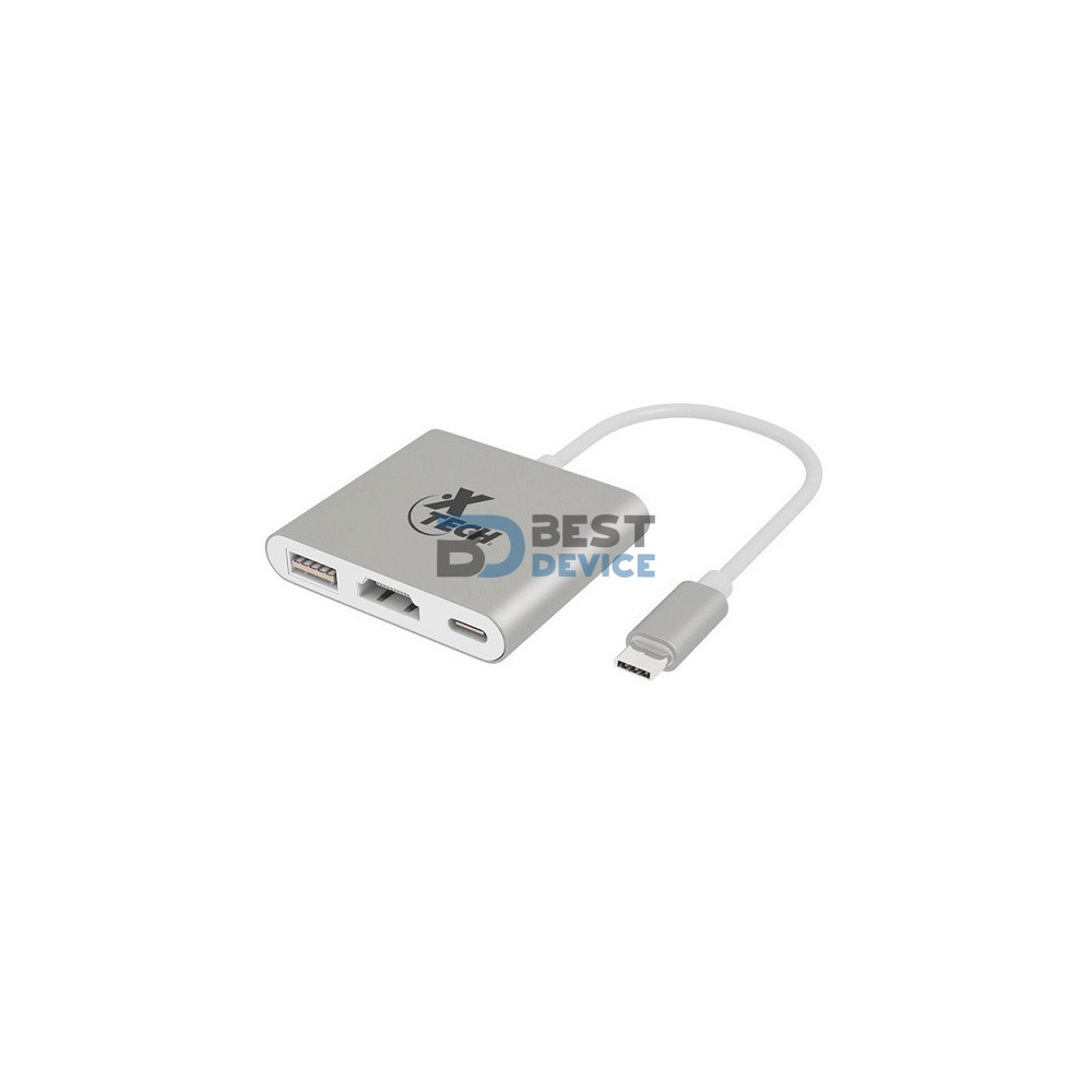 ADAPTADOR XTECH 3 EN 1 USB C/HDMI/USB A- USB C XTC-565 5GBPS 4K PLATA ADAPTADOR XTECH 3 EN 1 USB C/HDMI/USB A- USB C XTC-565 5GBPS 4K PLATA