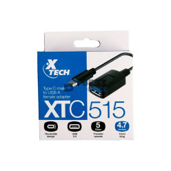 ADAPTADOR XTECH USB C(M)- USB 3.0(H) XTC-515 5GBPS NEGRO